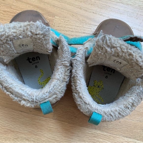 Ten Little Furry High Top in Chestnut Brown - Picture 4 of 4